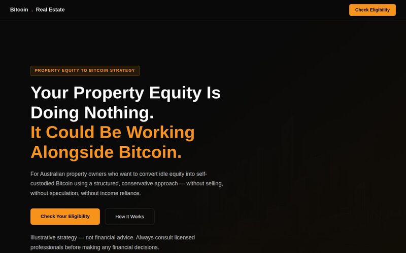 Bitcoin Real Estate